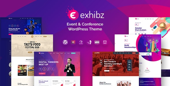 wordpress活动会议主题模板Exhibz v2.1.8 Event Conference Wordpress Theme会议节日活动娱乐