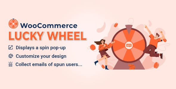 WooCommerce Lucky Wheel v1.2.4幸运轮盘抽奖插件 促进您的销售 跨境电商市场独立站营销应用工具