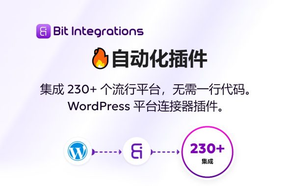 Bit Integrations Pro v2.2.8 – WordPress 自动化集成插件 WordPres营销自动化插件 WooCommerce跨境电商市场独立站营销应用工具