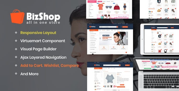 Joomla在线商城主题电子商务商店主题模板Sj Bizshop v3.9.6 Multipurpose & Responsive VirtueMart Joomla Template外贸跨境电商