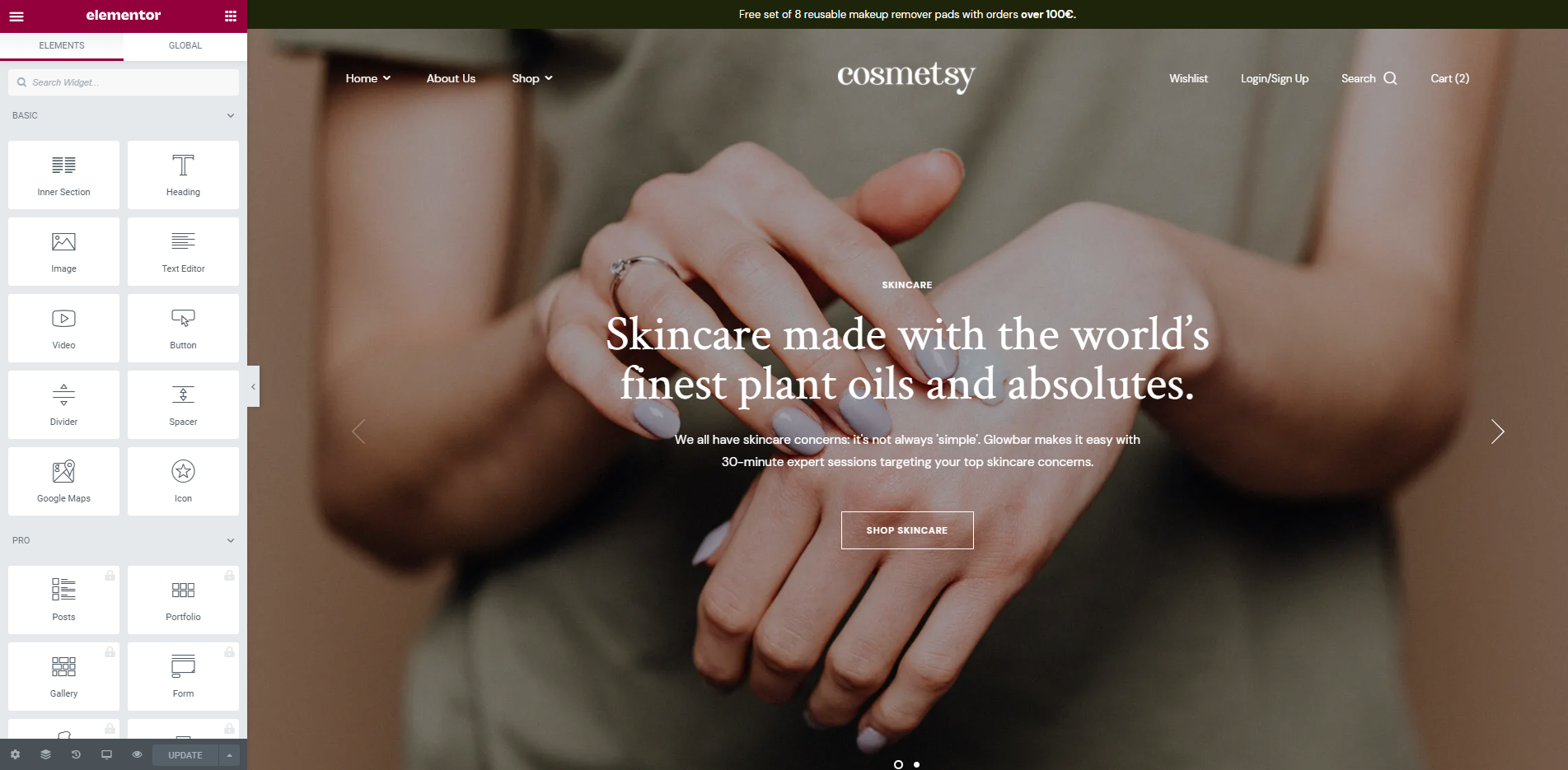 Cosmetsy v1.8.9美容化妆品店行业跨境电商独立站模板WordPress WooCommerce主题-1