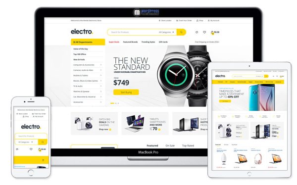 Electro v3.5.4电子产品跨境电商独立站模板时尚数码产品、手表行业购物网站商城WordPress WooСommerce主题