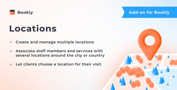 Bookly Locations (Add-on) v5.9预订地点附加组件