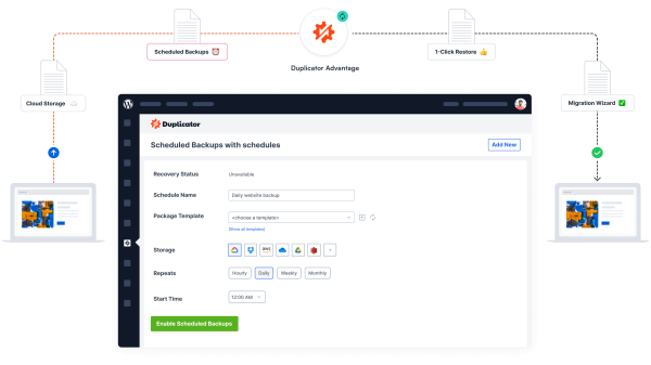 Duplicator Pro v4.5.19.3 - WordPress 网站迁移和备份 网站快照一键恢复 网站克隆