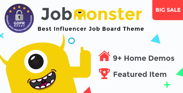 Jobmonster v4.7.5 - 招聘网站求职板 求职门户WordPress主题 招聘求职服务市场 职位门户 招聘网站模板
