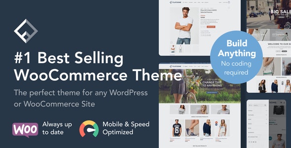 Flatsome v3.19.7多用途响应式 WordPress WooCommerce主题 适用于一般商业网站、博客、跨境电商独立站商城模板时尚电子产品、数码产品、时装店、家具店、装饰品、手表、化妆品、运动鞋子、家居产品行业购物网站模板