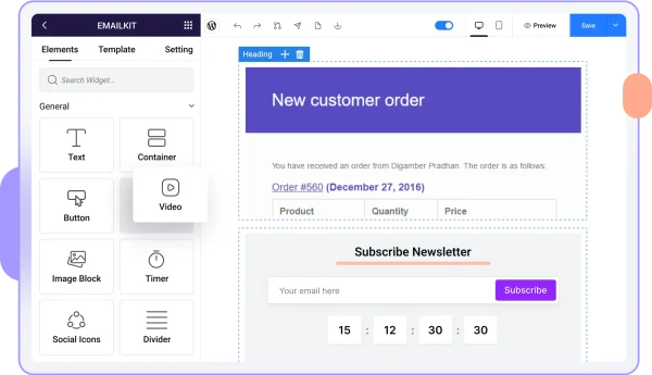EmailKit Pro v1.0.3 电子邮件插件 现成的漂亮的HTML电子邮件模板 适用于 WooCommerce 和 WordPress